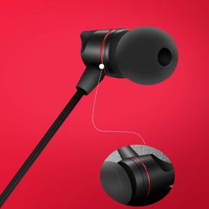 EARPHONE WIRED BRAIDED METAL JR-E207 BLK EARPHONE WIRED BRAIDED METAL JR-E207 BLK